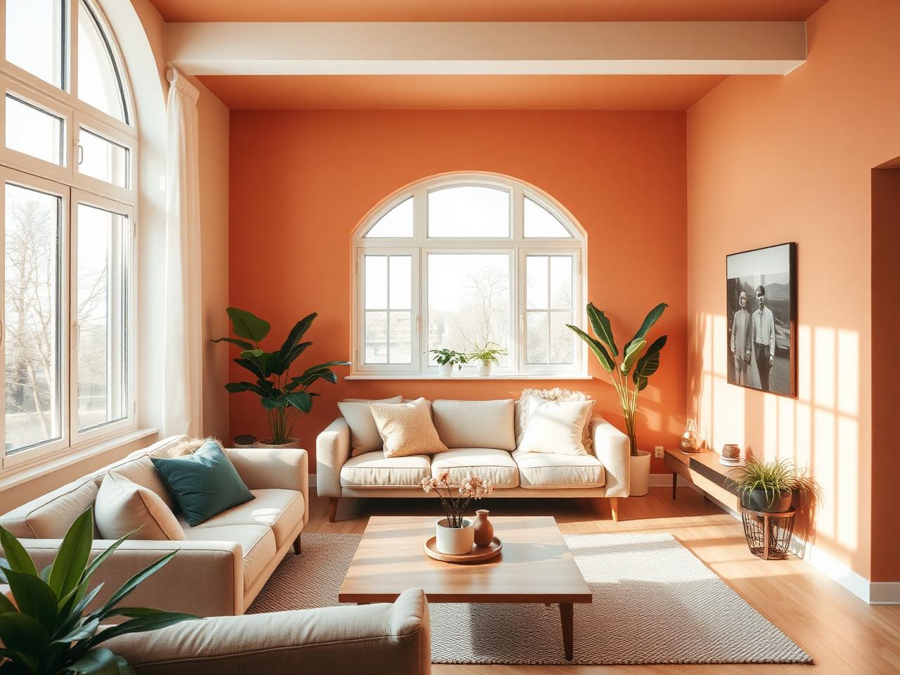 Cozy bright living room